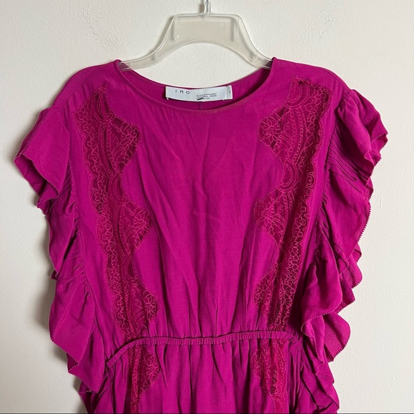 IRO Zestful Ruffle Lace Summer Mini Dress - Picture 6 of 13